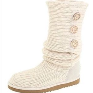 UGG Australia Classic Cardy Cable Knit Boots